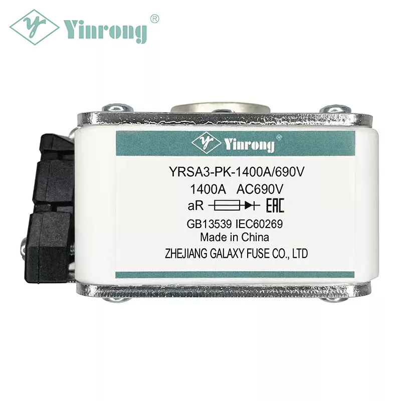 690VAC 1400A Karratu gorputza Ultra Fast aR Fuse